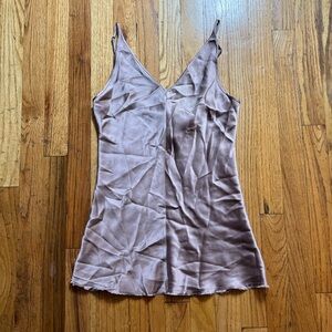 Silky Brown Cami Top